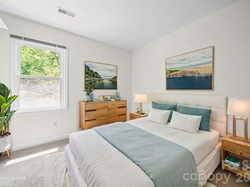 6520 Dougherty Drive, Charlotte, NC 28213.  MLS# CAR4377449, YatesRealty ID 20248. Bedroom #1(virtually staged)
