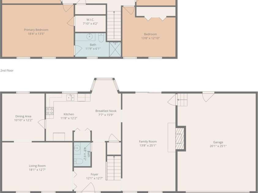 6520 Dougherty Drive, Charlotte, NC 28213.  MLS# CAR4377449, YatesRealty ID 20248. Floor plan with room dimensions