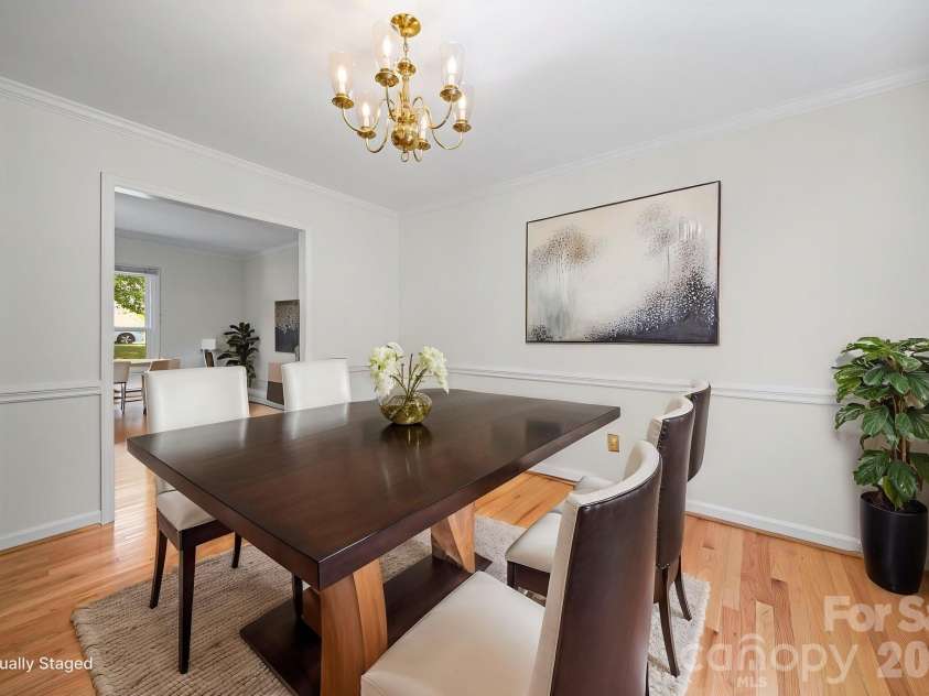 6520 Dougherty Drive, Charlotte, NC 28213.  MLS# CAR4377449, YatesRealty ID 20248. Formal dining room (virtually staged)