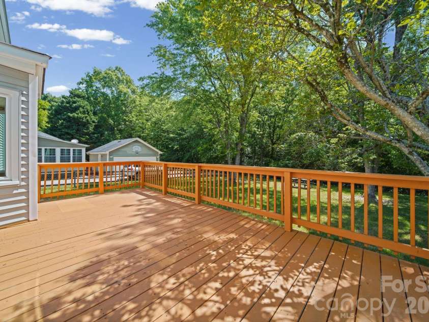 6520 Dougherty Drive, Charlotte, NC 28213.  MLS# CAR4377449, YatesRealty ID 20248. Standing on the deck
