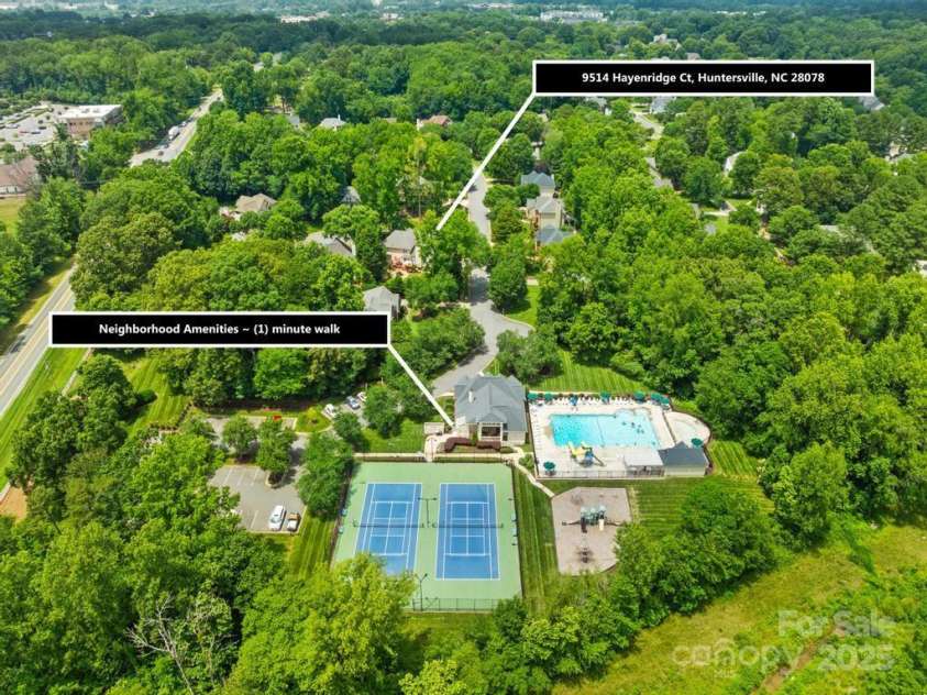 9514 Hayenridge Court, Huntersville, NC 28078.  MLS# CAR4270559, YatesRealty ID 20248. 