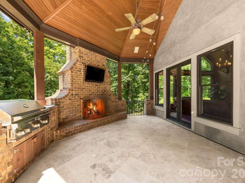 3565 Trinity Church Drive, Concord, NC 28027.  MLS# CAR4373119, YatesRealty ID 20249. Upper Level Fireplace