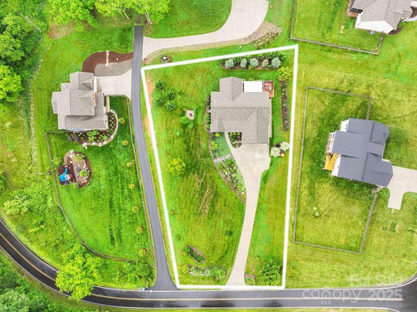 288 Ollie Weaver Road, Weaverville, NC 28787.  MLS# CAR4269198, YatesRealty ID 20259. Lot outlined defines how large  it is