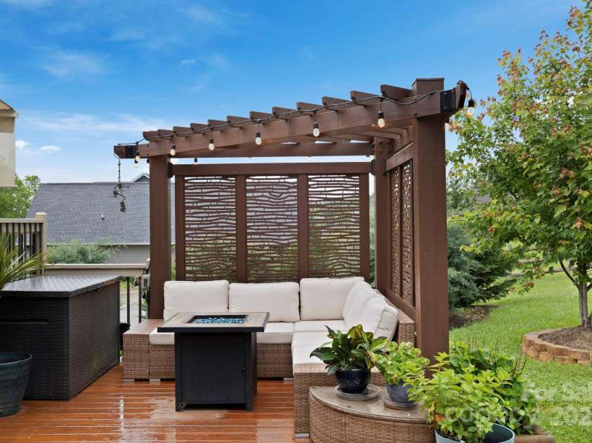 288 Ollie Weaver Road, Weaverville, NC 28787.  MLS# CAR4269198, YatesRealty ID 20259. Pergola w/lovely mtn views