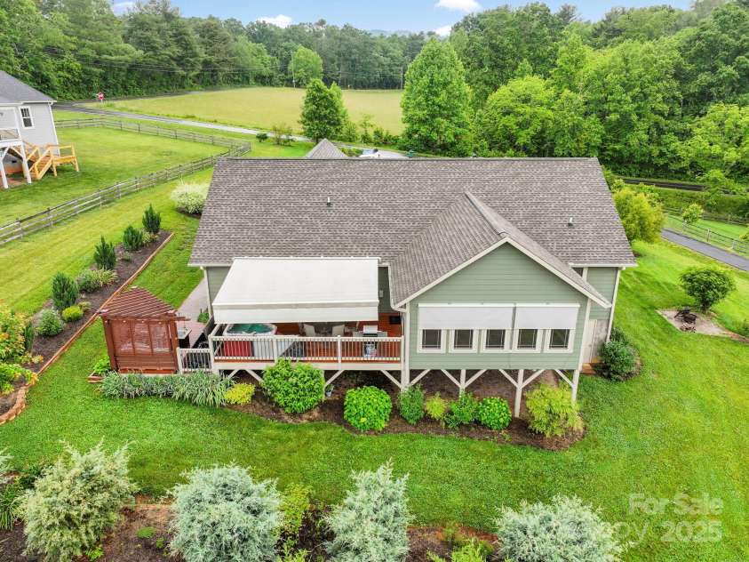 288 Ollie Weaver Road, Weaverville, NC 28787.  MLS# CAR4269198, YatesRealty ID 20259. View from back of home
