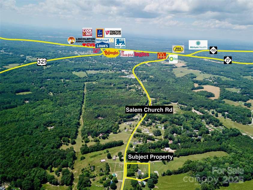 1585 Salem Church Road, Lincolnton, NC 28092.  MLS# CAR4263152, YatesRealty ID 20266. 