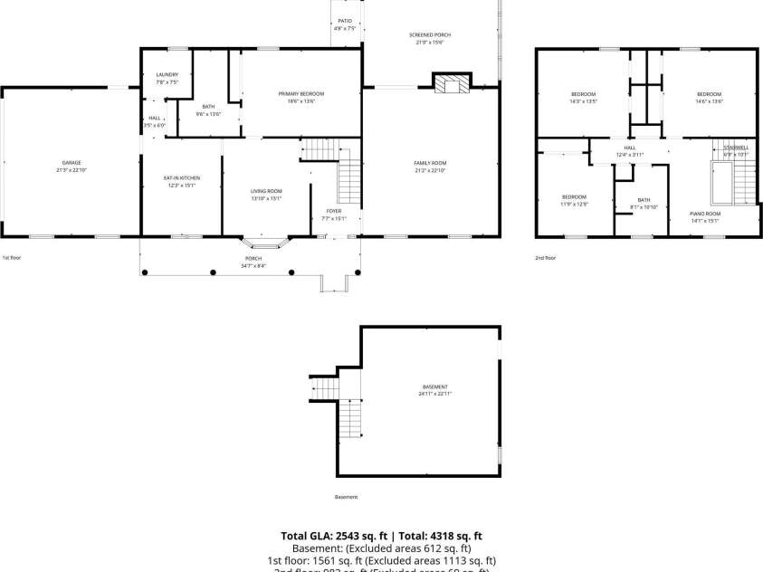 445 Quail Drive, Salisbury, NC 28147.  MLS# CAR4373863, YatesRealty ID 20272. House & attached garage floor plan