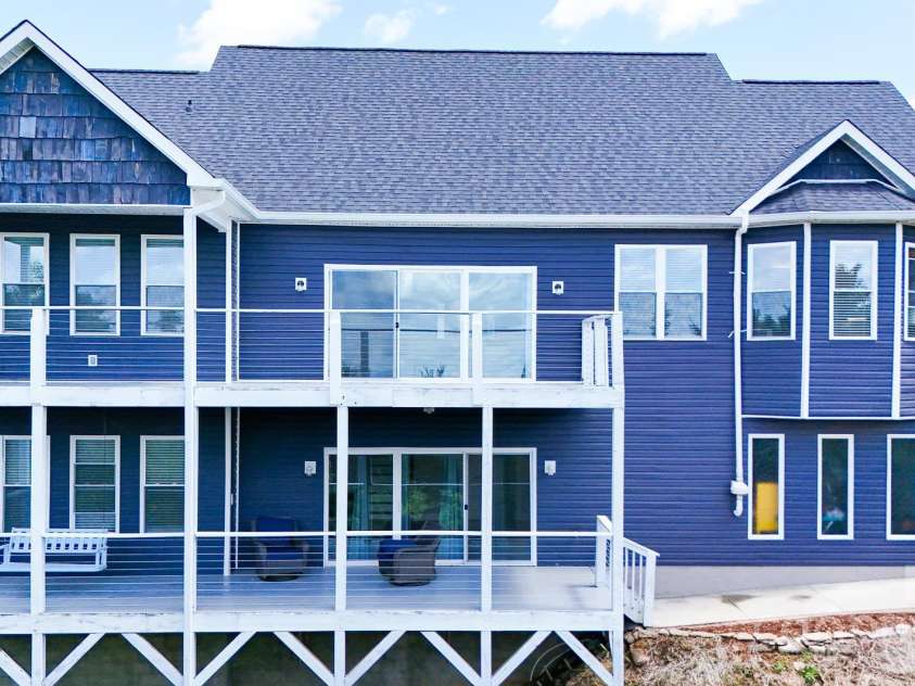 7768 Pinecone Lane, Hickory, NC 28602.  MLS# CAR4257441, YatesRealty ID 20276. Back of home