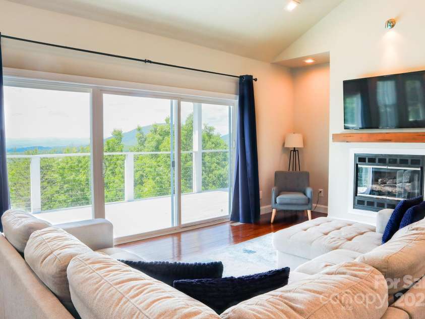 7768 Pinecone Lane, Hickory, NC 28602.  MLS# CAR4257441, YatesRealty ID 20276. LR View and Fire place