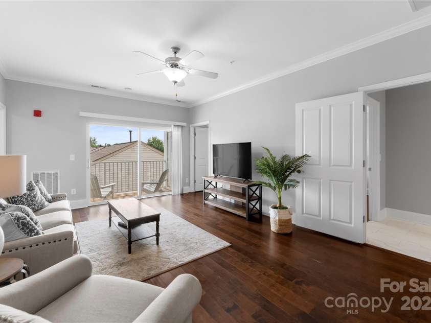 6605 Central Pacific Avenue, Charlotte, NC 28210.  MLS# CAR4213678, YatesRealty ID 2029. View from kitchen