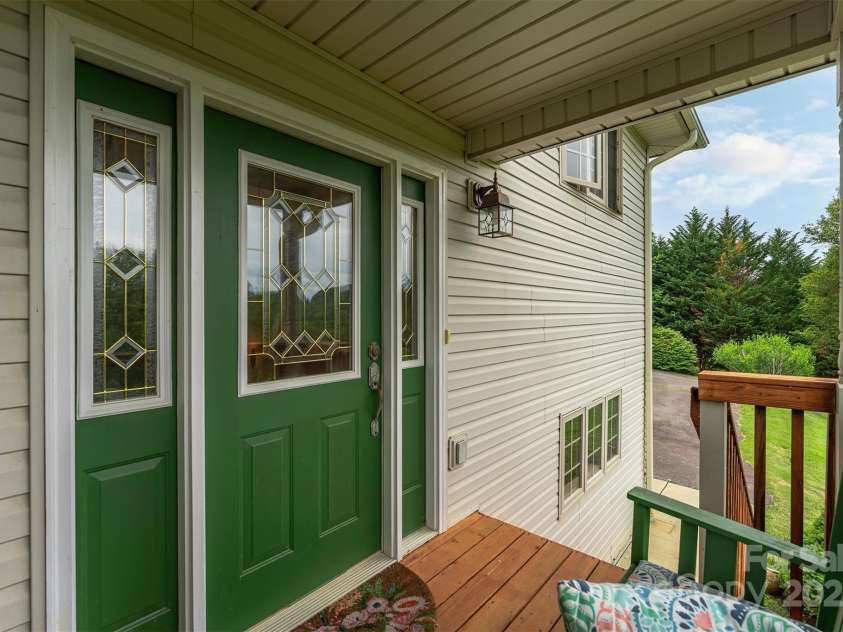 59 Grace Ridge Road, Waynesville, NC 28786.  MLS# CAR4265634, YatesRealty ID 20298. Front door