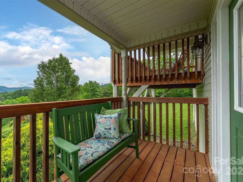 59 Grace Ridge Road, Waynesville, NC 28786.  MLS# CAR4265634, YatesRealty ID 20298. Front porch