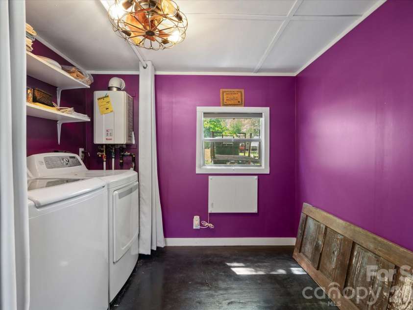 72 Amos Creek Road, Marshall, NC 28753.  MLS# CAR4379561, YatesRealty ID 20302. Washer & dryer convey