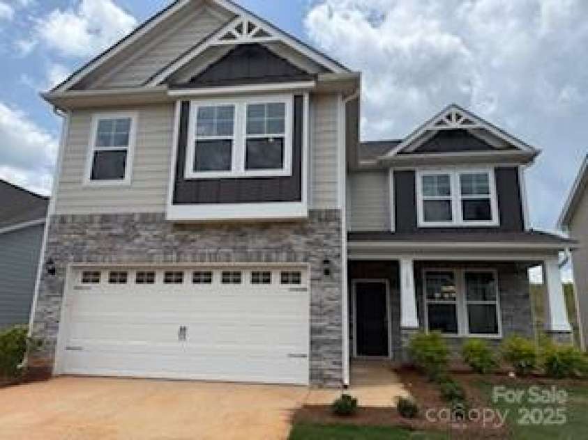 152 Ella Claire Drive, York, SC 29745.  MLS# CAR4271161, YatesRealty ID 20304. Liberty B Stone Elevation  photo of actual house