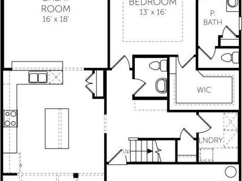 159 Ella Claire Drive, York, SC 29745.  MLS# CAR4203629, YatesRealty ID 20306. 1st Floor Layout