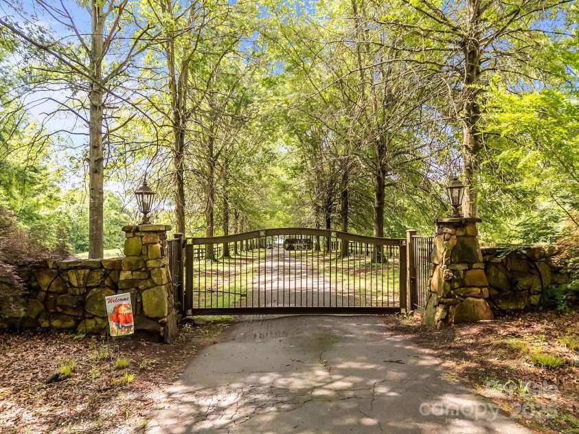 1433 Kern Carlton Road, Salisbury, NC 28146.  MLS# CAR4263758, YatesRealty ID 20307. Gated Driveway