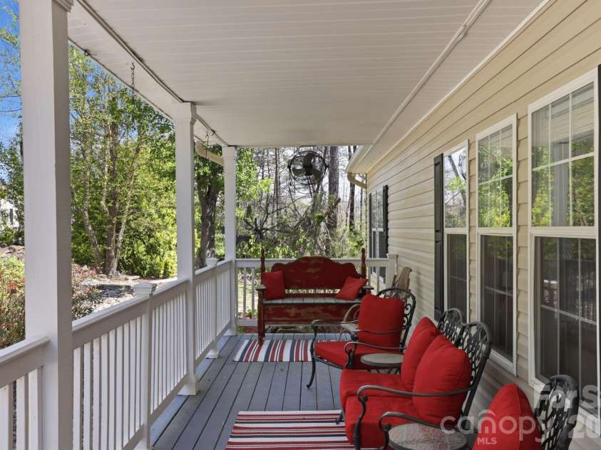 10 Eagle Drive, Hendersonville, NC 28792.  MLS# CAR4365502, YatesRealty ID 20321. Large covered front porch