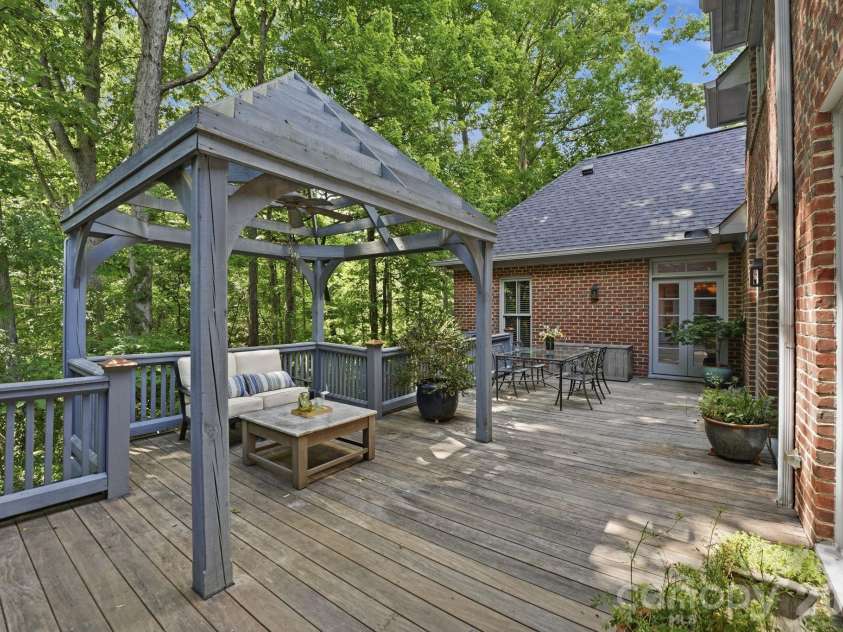 4145 Moorland Drive, Charlotte, NC 28226.  MLS# CAR4370757, YatesRealty ID 20327. Rear Deck 
