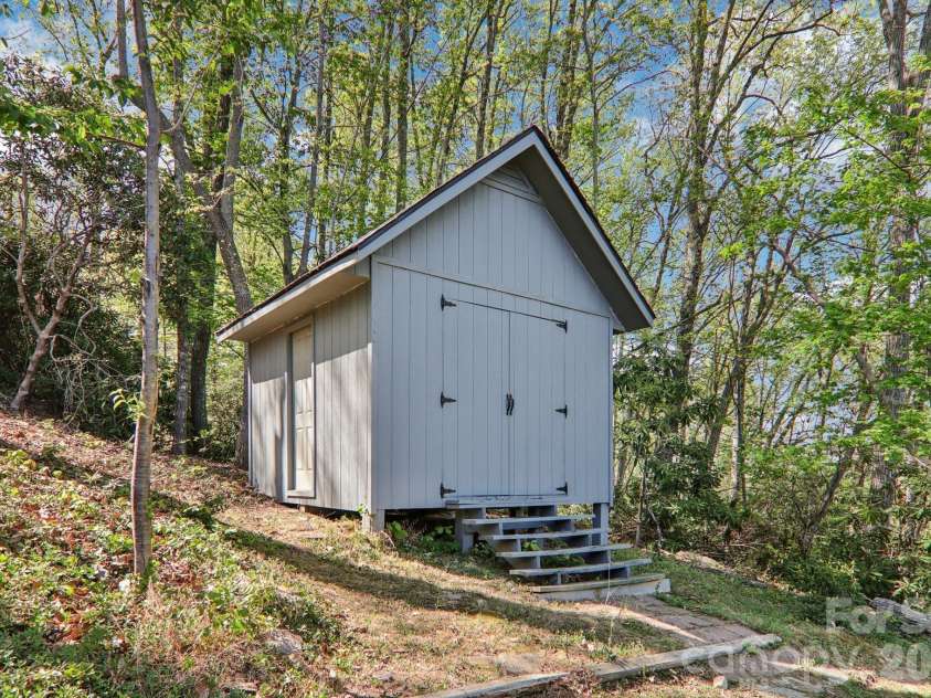 817 Greenwood Drive, Hendersonville, NC 28791.  MLS# CAR4371920, YatesRealty ID 20328. Shed
