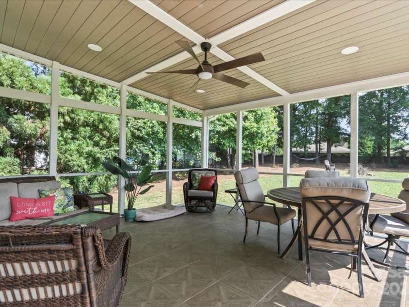 18745 Bluff Point Road, Cornelius, NC 28031.  MLS# CAR4264451, YatesRealty ID 20330. 16 x 16 screened porch added 2023