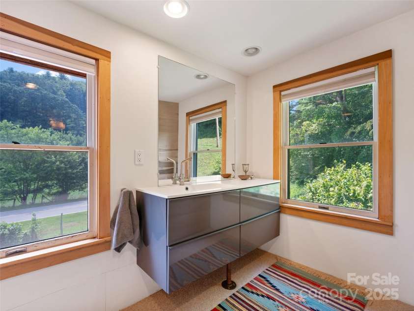 9065 NC 63 Highway, Leicester, NC 28748.  MLS# CAR4286038, YatesRealty ID 2034. Full Bathroom Upstairs