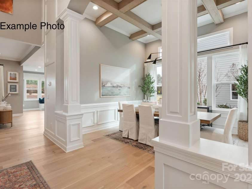 11020 Tyler Brook Lane, Mint Hill, NC 28227.  MLS# CAR4223643, YatesRealty ID 20354. Example Photo - Dining Room **Subject property does not include beams**