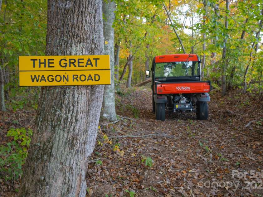 1260 Beaver Island Trail Road, Walnut Cove, NC 27052.  MLS# CAR4325171, YatesRealty ID 2036. Miles of named trails weave throughout the property, including the historic Wagon Road dating back to the Revolutionary War era