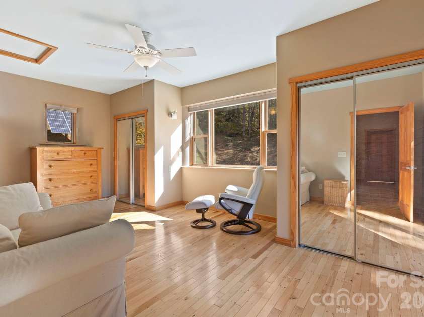 97 Old Cove Road, Black Mountain, NC 28711.  MLS# CAR4359155, YatesRealty ID 20366. Bedroom 1 upstairs