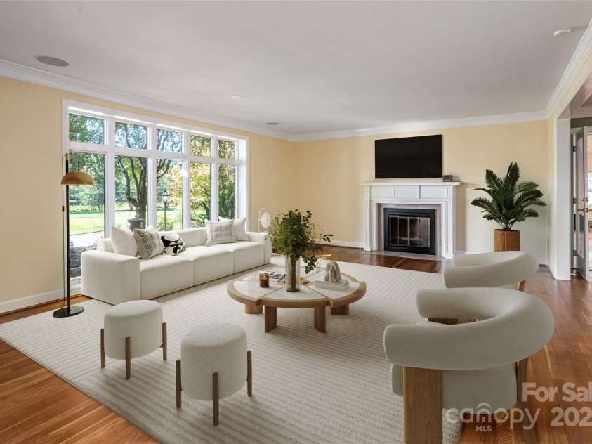 54 Fairway Road, Asheville, NC 28804.  MLS# CAR4238244, YatesRealty ID 2037. Main Living Room - Virtual Staging.
