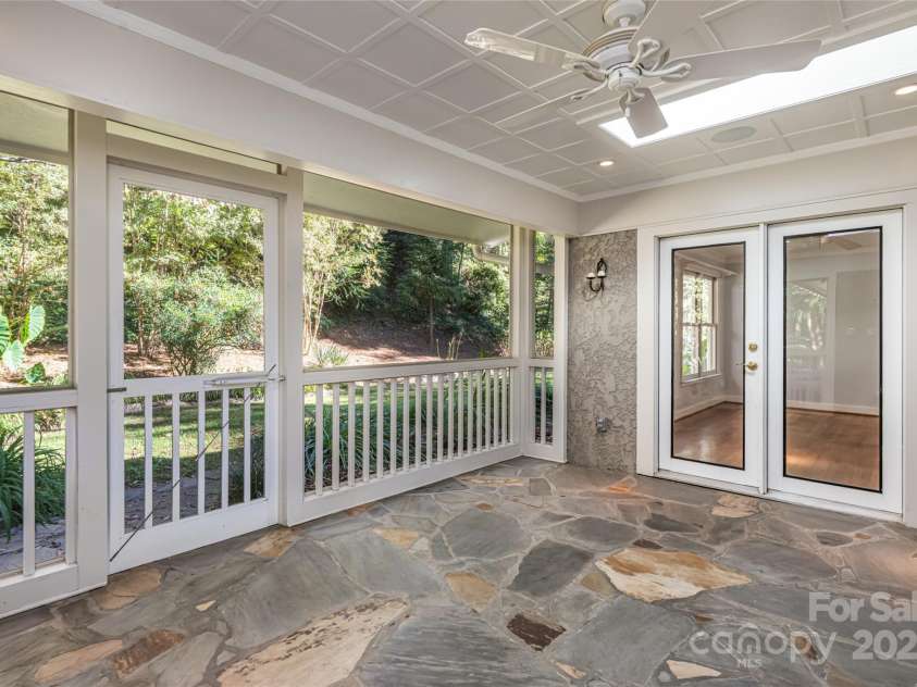 54 Fairway Road, Asheville, NC 28804.  MLS# CAR4238244, YatesRealty ID 2037. Rear Screened-In Porch- Additional View