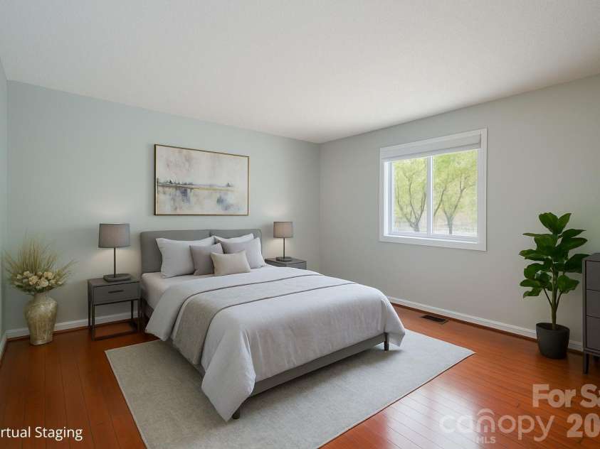 305 Piney Mountain Drive, Asheville, NC 28805.  MLS# CAR4351892, YatesRealty ID 20378. Front Bedroom  - View 2-  Virtual Staging