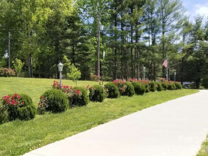 476 Jackson Loop Road, Flat Rock, NC 28731.  MLS# CAR4363362, YatesRealty ID 20386. Driveway in Summer