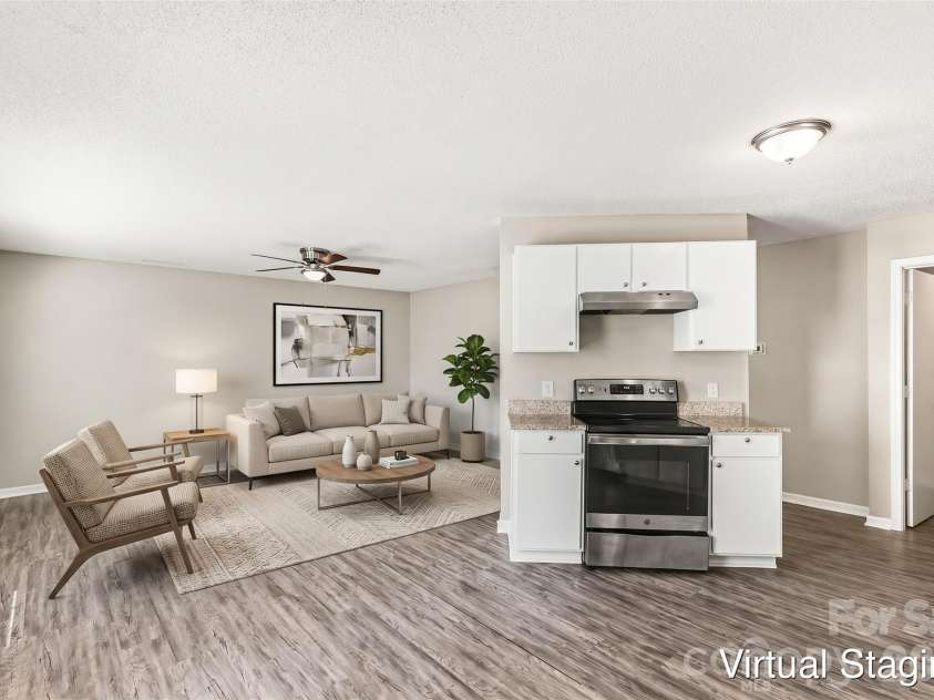 12425 Stowe Acres Drive, Charlotte, NC 28262.  MLS# CAR4378117, YatesRealty ID 20393. Virtually staged