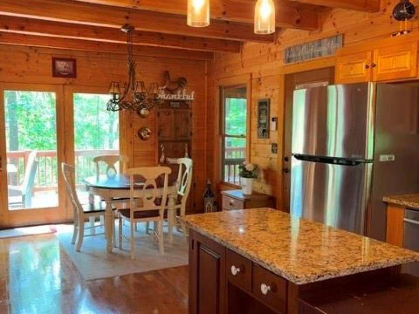 106 Lake Terrace Drive, Nebo, NC 28761.  MLS# CAR4302571, YatesRealty ID 2040. Kitchen and Dining