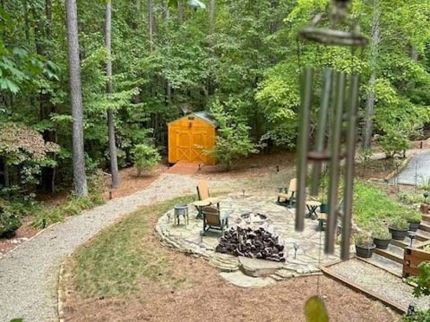 106 Lake Terrace Drive, Nebo, NC 28761.  MLS# CAR4302571, YatesRealty ID 2040. Storage & Backyard