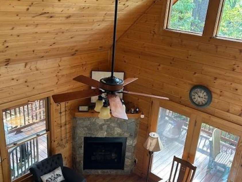 106 Lake Terrace Drive, Nebo, NC 28761.  MLS# CAR4302571, YatesRealty ID 2040. View from Upper Level