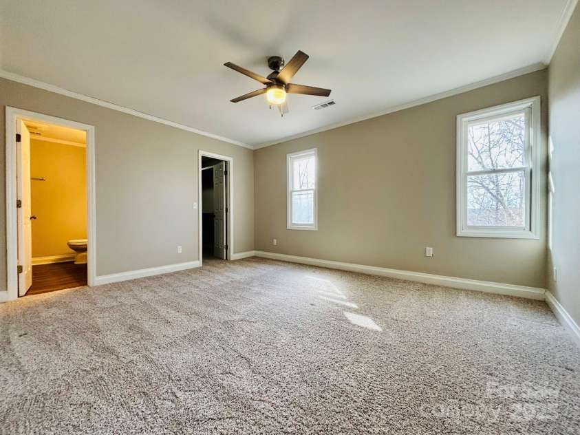 1146 Crestmont Drive, Concord, NC 28025.  MLS# CAR4225722, YatesRealty ID 20412. Primary bedroom