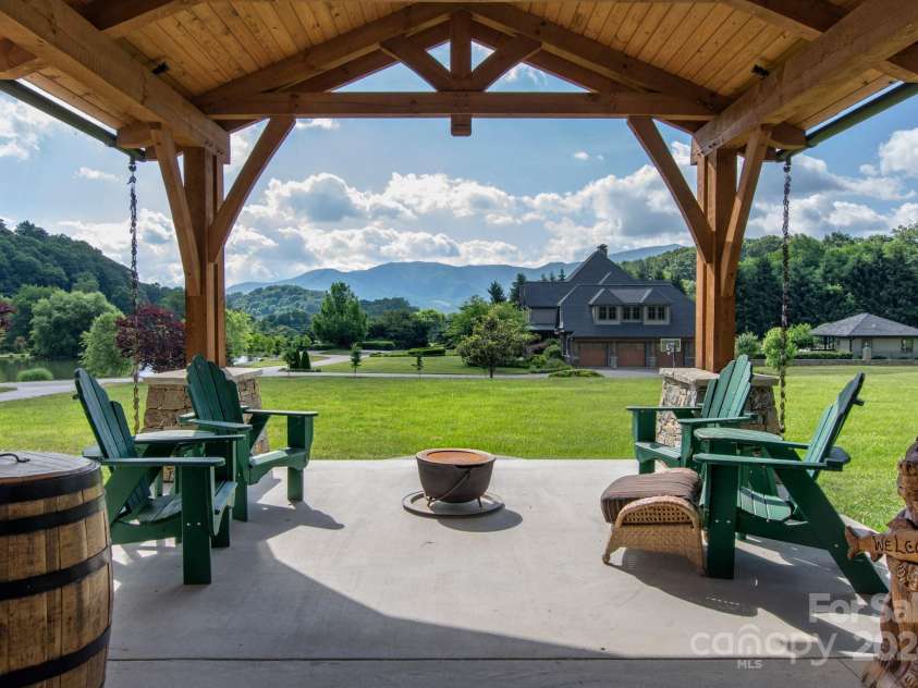 51 Plott Valley Road, Waynesville, NC 28786.  MLS# CAR4173969, YatesRealty ID 20415. Pavillion can accomodate a large RV.  Hook-ups!