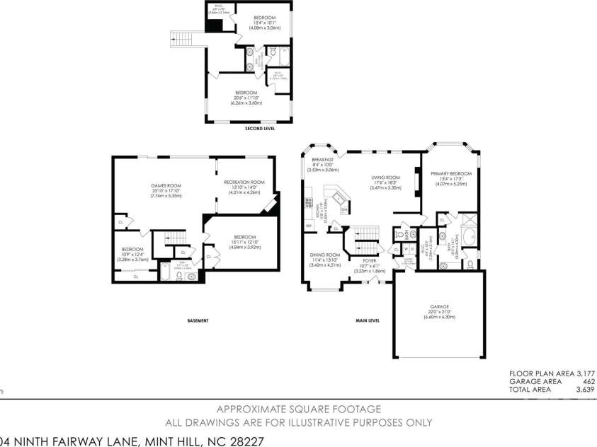 7704 Ninth Fairway Lane, Mint Hill, NC 28227.  MLS# CAR4267210, YatesRealty ID 20421. 