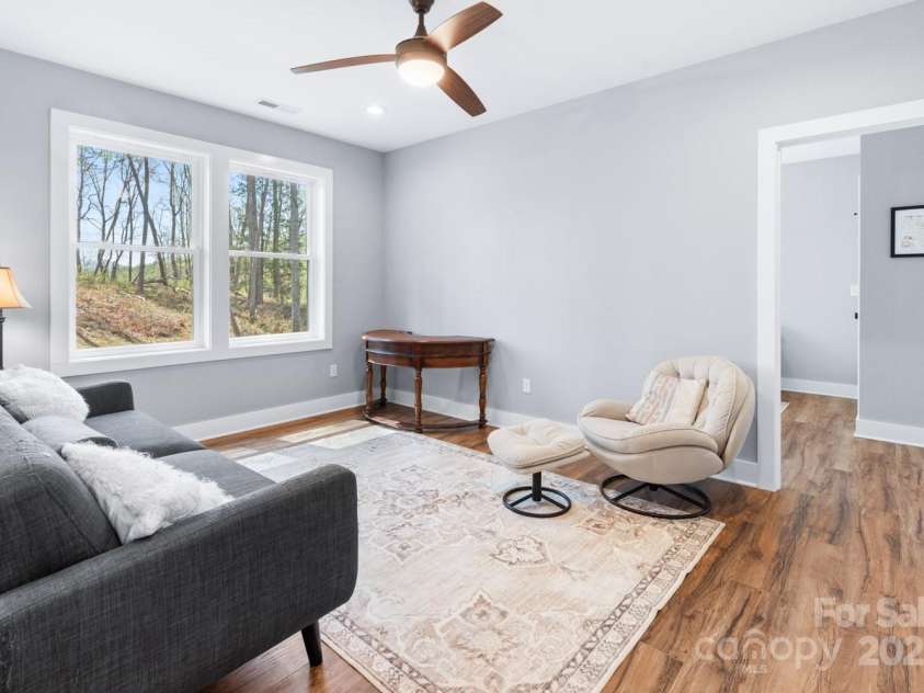 209 Fall Leaves Drive, Fairview, NC 28730.  MLS# CAR4312679, YatesRealty ID 20427. Lower level living space.