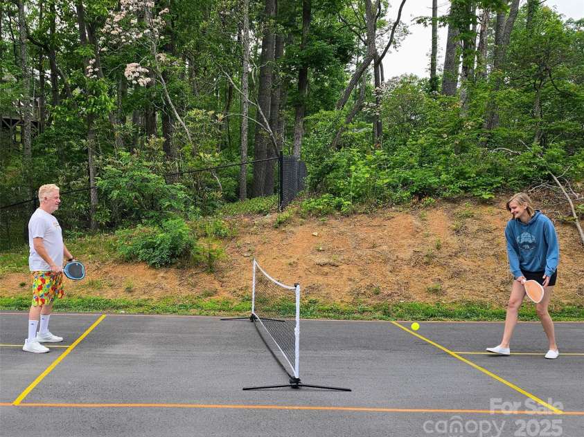 209 Fall Leaves Drive, Fairview, NC 28730.  MLS# CAR4312679, YatesRealty ID 20427. Play Pickleball at Home!! In front of your house!