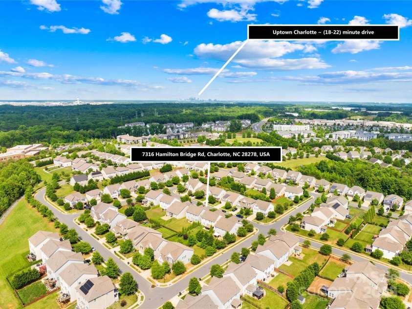 7316 Hamilton Bridge Road, Charlotte, NC 28278.  MLS# CAR4257436, YatesRealty ID 20430. 