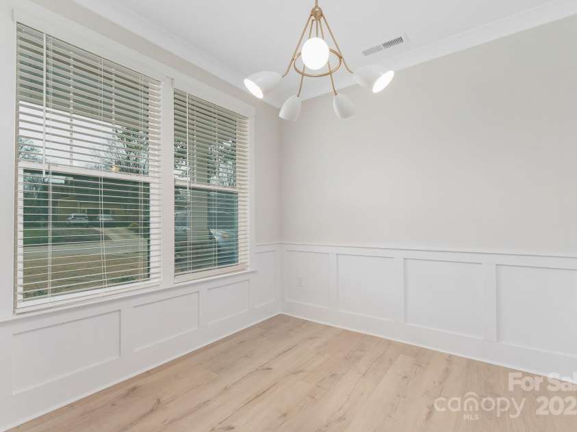 109 Seldon Drive, Charlotte, NC 28216.  MLS# CAR4234293, YatesRealty ID 2044. Downstairs office of the front of the house