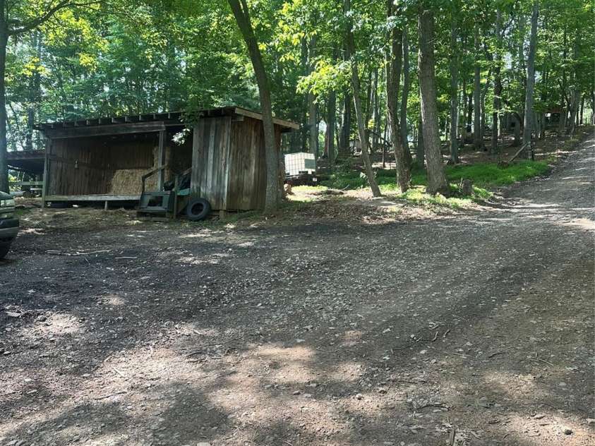 55 Gilbert B Crook Road, Candler, NC 28715.  MLS# CAR4268446, YatesRealty ID 20443. Flat Parking area at bottom of driveway