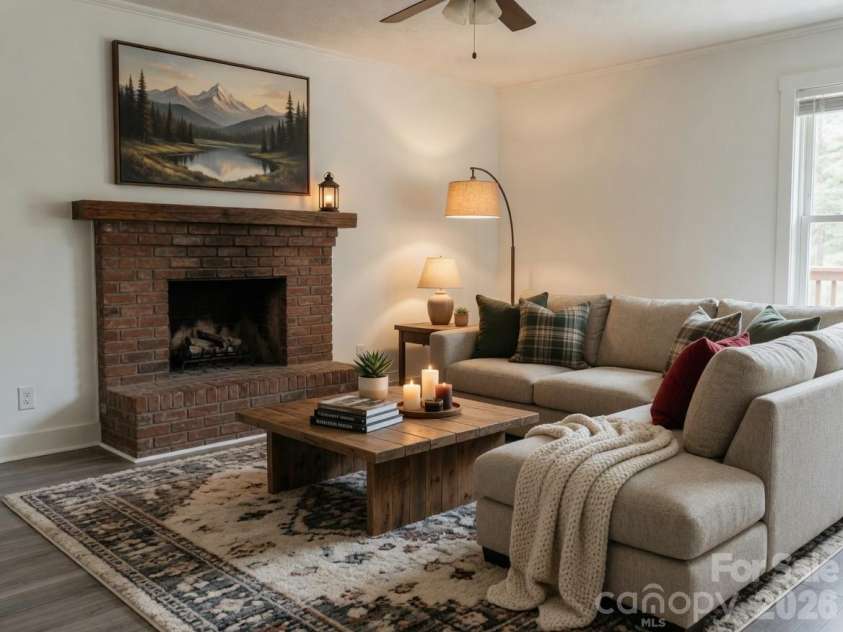 8855 Bugger Hollow Road, Newland, NC 28657.  MLS# CAR4375390, YatesRealty ID 20445. Ai Staged