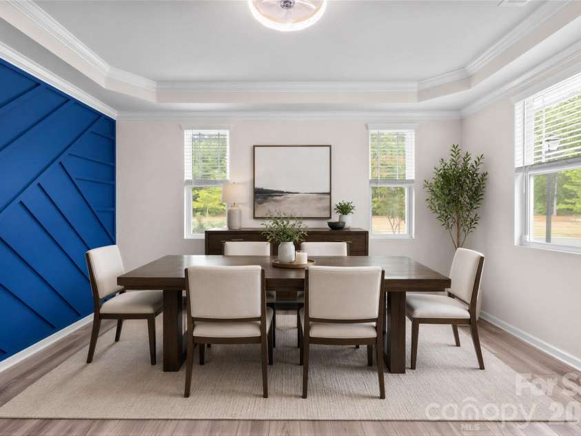 1004 Bellshill Drive, Indian Trail, NC 28079.  MLS# CAR4379439, YatesRealty ID 20448. Virtually staged dining room