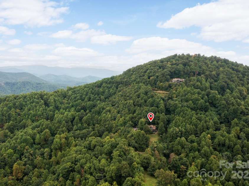 499 Warbler Lane, Black Mountain, NC 28711.  MLS# CAR4230547, YatesRealty ID 2045. Aerial view