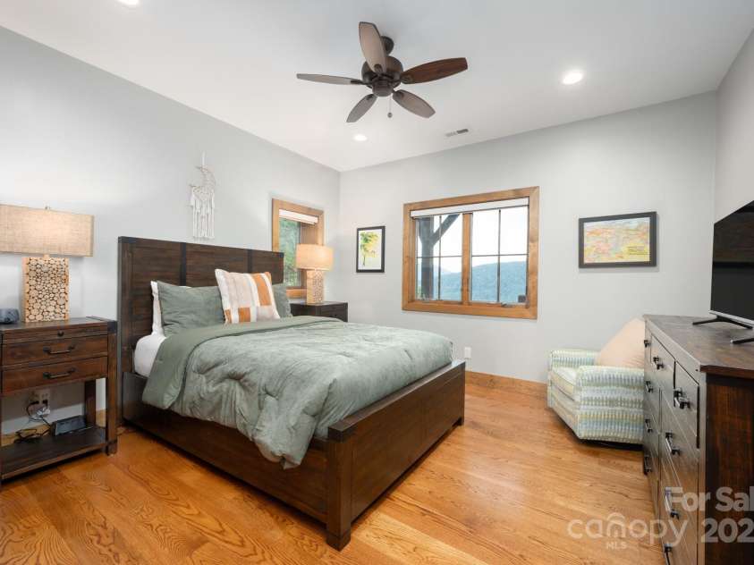 499 Warbler Lane, Black Mountain, NC 28711.  MLS# CAR4230547, YatesRealty ID 2045. Guest Bedroom with Views