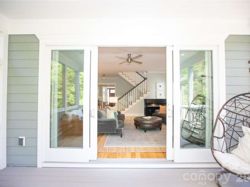 624 James Alexander Way, Davidson, NC 28036.  MLS# CAR4378174, YatesRealty ID 20473. Back Porch Sliding Door - Main Level