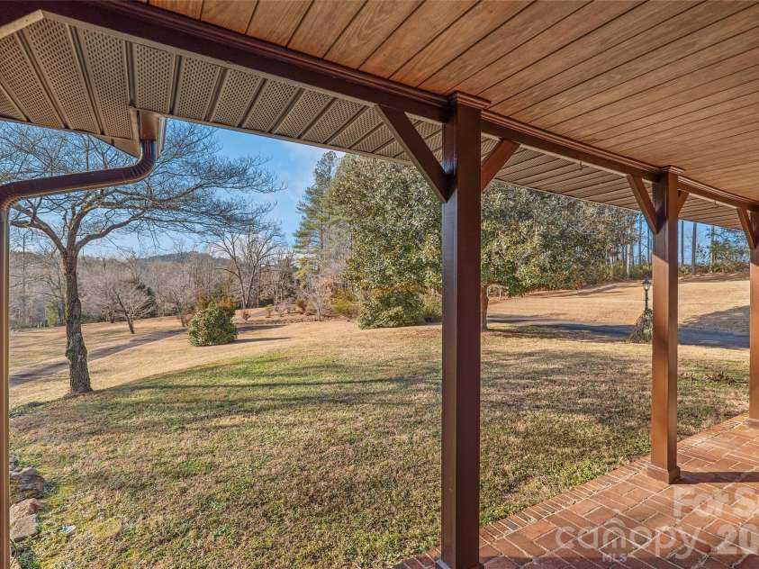 591 Landrum Road, Columbus, NC 28722.  MLS# CAR4337351, YatesRealty ID 20484. Mountain view from front porch.